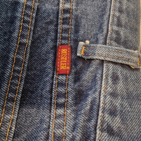 NWOT straight leg bleu denim jeans by Rustler Men's 36x29 - Picture 2 of 8